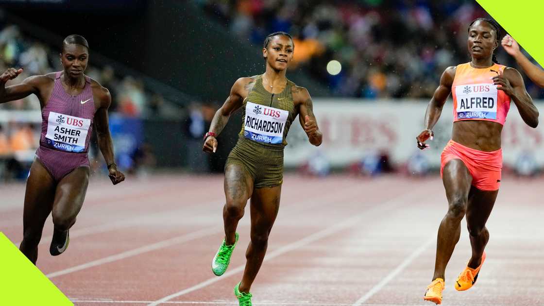 Julien Alfred comfortably beat Sha'Carri Richardson to win her first Diamond League title.