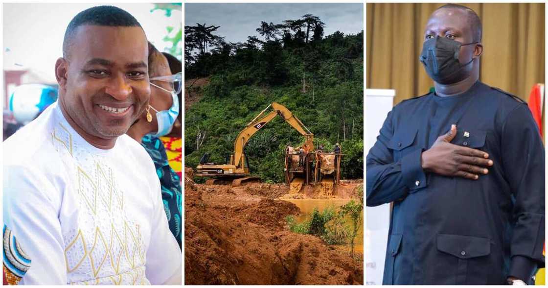 A company belonging to Chairman Wontumi has been ordered to cease its illegal mining activities in the Tano Forest Reserve A company belonging to Chairman Wontumi has been ordered to cease its illegal mining activities in the Tano Forest Reserve