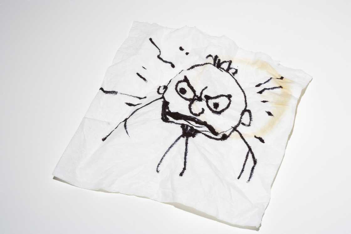 Face doodle on paper Face doodle on paper