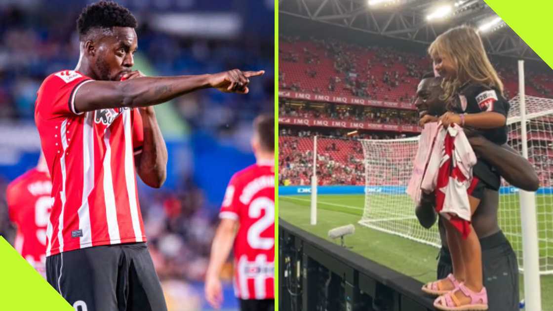 Inaki Williams at the San Mames. Inaki Williams at the San Mames.