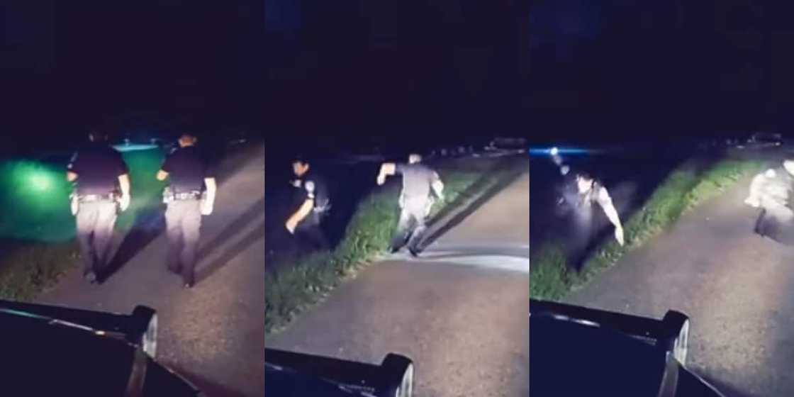 Graveyard, scary, cops, police officers Graveyard, scary, cops, police officers