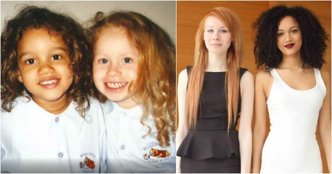 Lucy and Maria: Biracial twin sisters Lucy and Maria: Biracial twin sisters