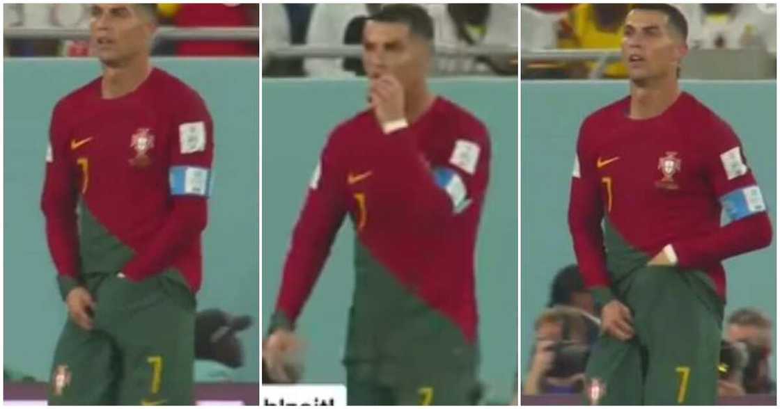 Cristiano Ronaldo 'eats from pants'