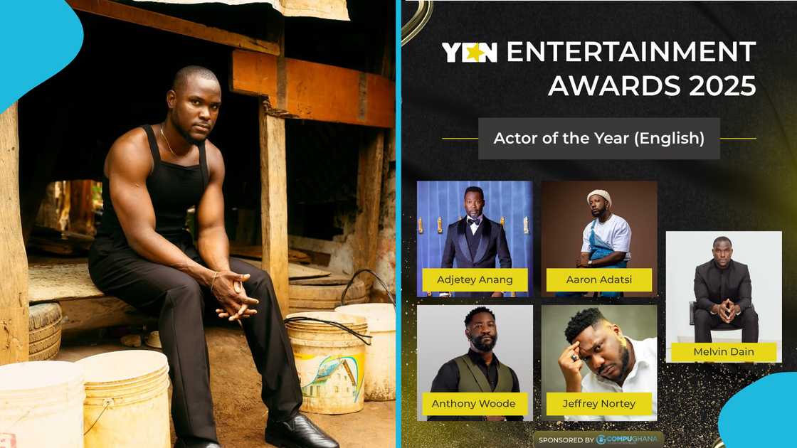 Melvin Dain, YEA 2025, YEN Entertainment Awards 2025, Actor of the Year YEN Awards 2025, Jeffery Nortey, Adjetey Annan, Anthony Woode