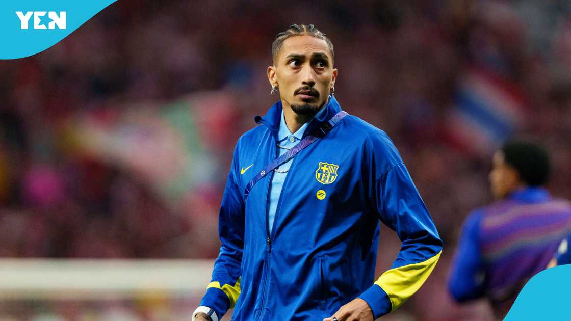 Raphinha, Barcelona, Champions League, Atletico Madrid, UEFA ban, Barcelona eliminated