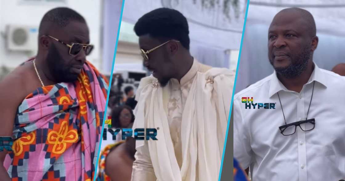 Photos of Osei Kwame 'Despite' (L), Nana Cheddar (M), and Ibrahim Mahama (R). Photos of Osei Kwame 'Despite' (L), Nana Cheddar (M), and Ibrahim Mahama (R).