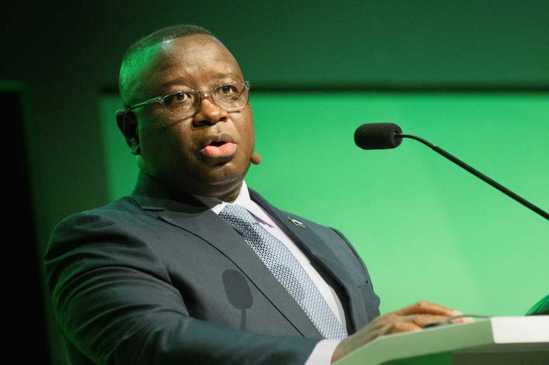 Sierre Leone's president, Julius Maada Bio