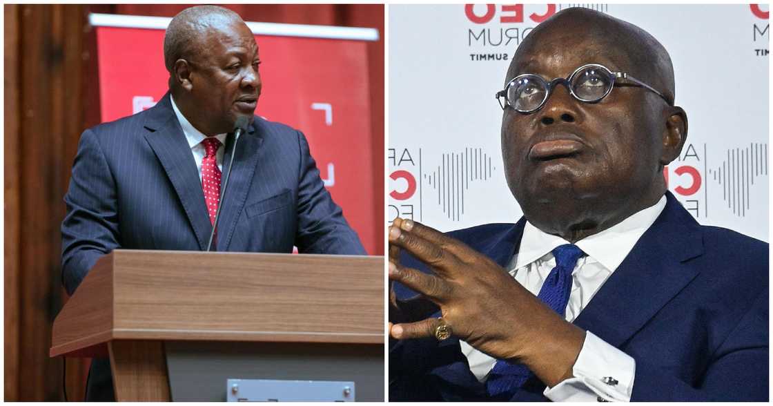 Former President John Dramani Mahama says Akufo-Addo's reckless spending should be blamed for the public-sector employment freeze Former President John Dramani Mahama says Akufo-Addo's reckless spending should be blamed for the public-sector employment freeze
