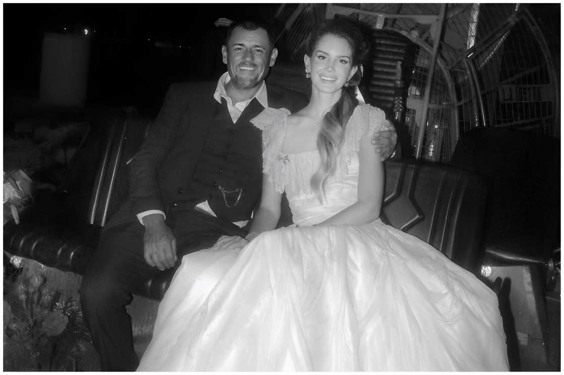 Lana Del Rey and Jeremy on their wedding day. Lana Del Rey and Jeremy on their wedding day.