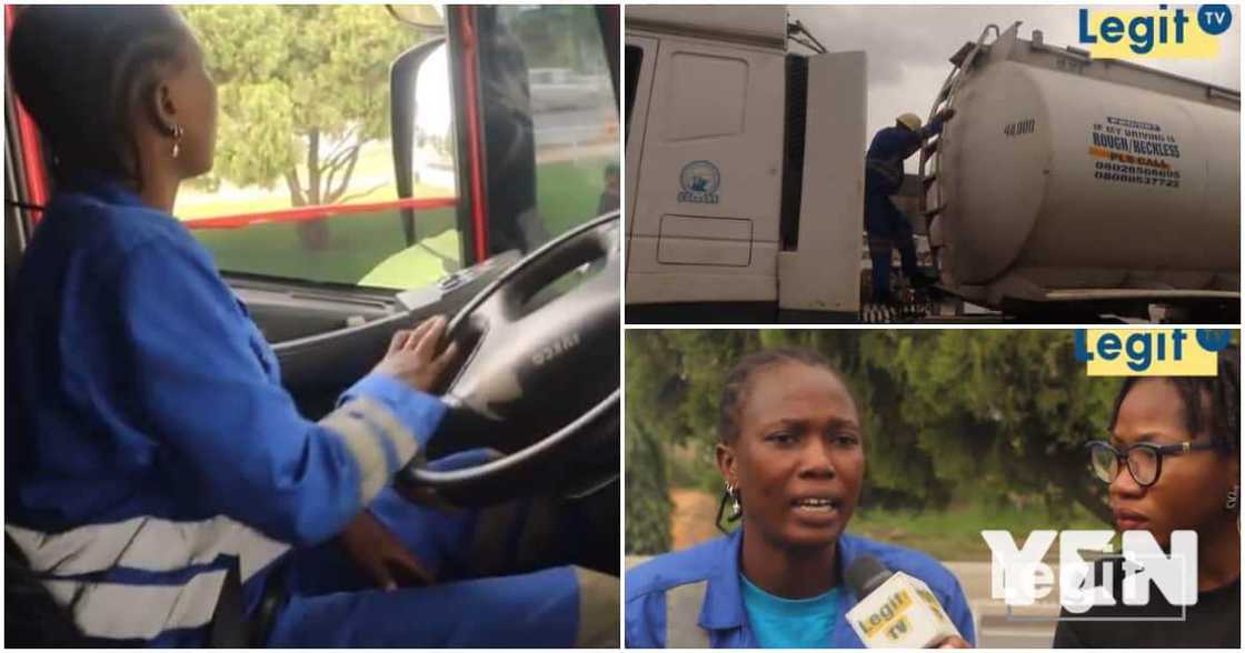 Iyeyemi Adeniran, 26-year-old truck driver, secondary school leaver, Lagos, young female truck driver goes viral