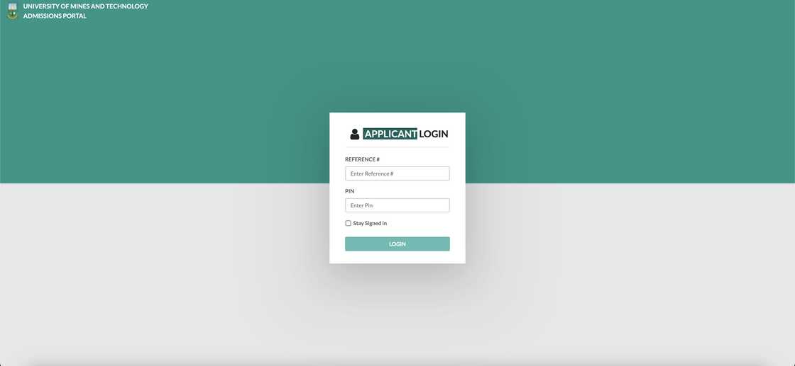 UMat admission portal login UMat admission portal login