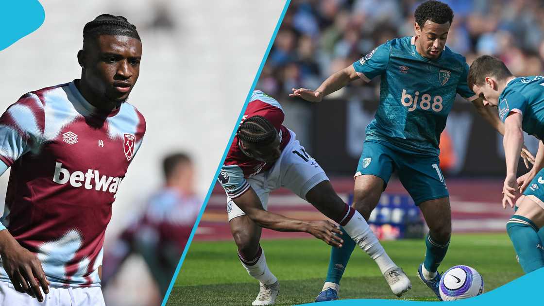 Mohammed Kudus notched a brilliant assist against Semenyo's Bournemouth. Mohammed Kudus notched a brilliant assist against Semenyo's Bournemouth.