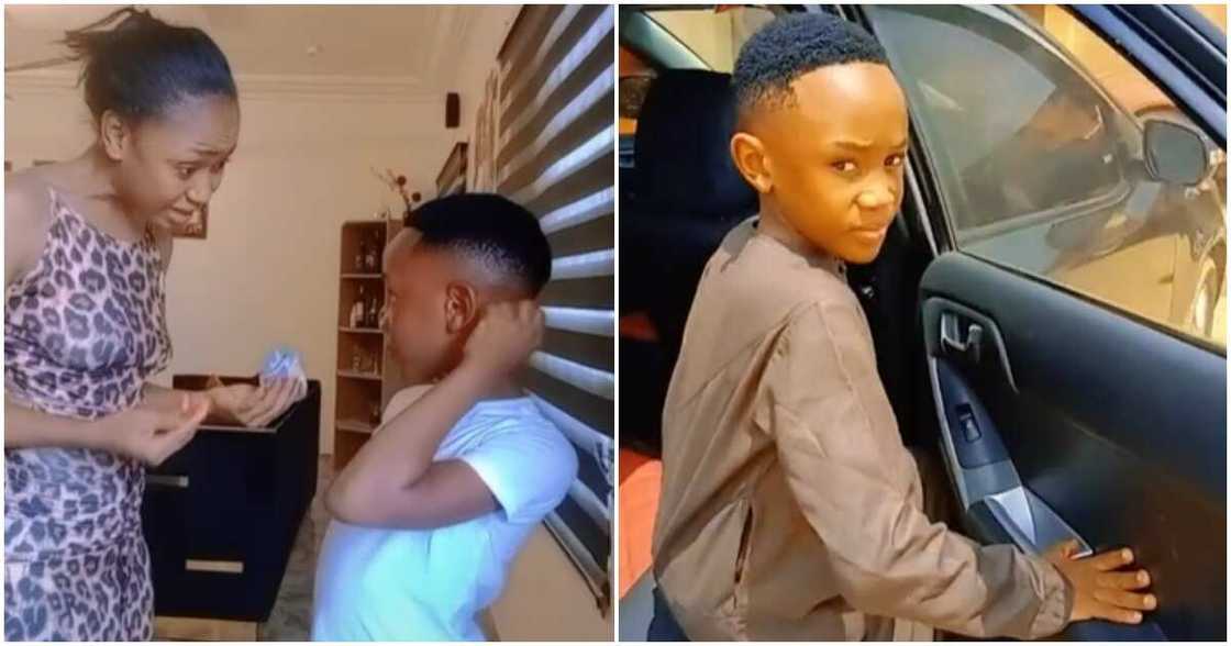 Photo of Akuapem Poloo and her son Photo of Akuapem Poloo and her son