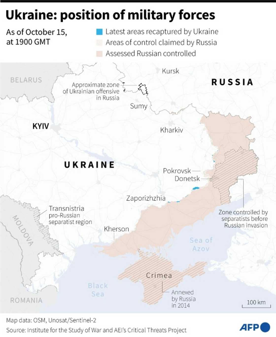 Ukraine: position of military forces