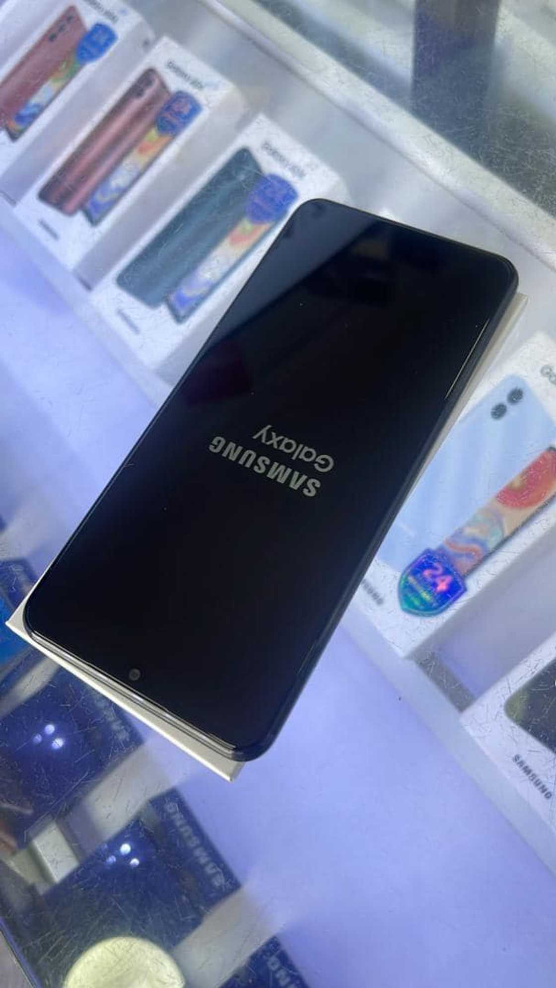 Orphan's new phone. Orphan's new phone.