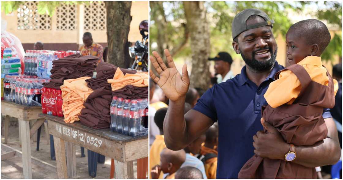 Young Ghanaian CEO donates educational resources to school in the Volta Region. Young Ghanaian CEO donates educational resources to school in the Volta Region.