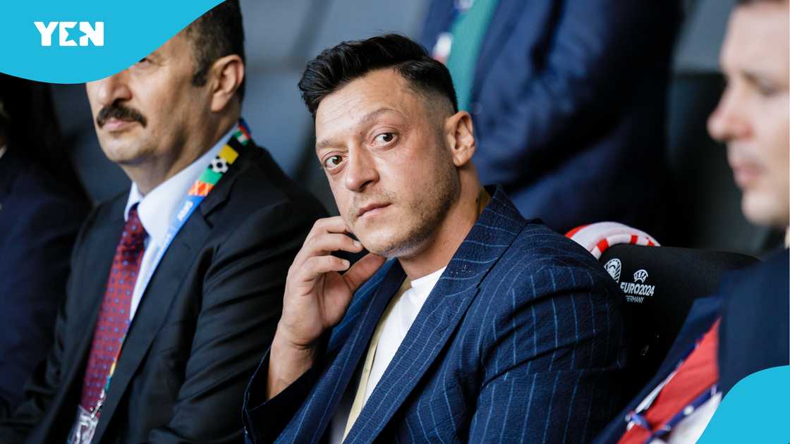 Mesut Özil of Turkey looks on prior to the UEFA EURO 2024 quarter-final match between Netherlands and Türkiye at Olympiastadion on July 6, 2024 in Berlin, Germany Mesut Özil of Turkey looks on prior to the UEFA EURO 2024 quarter-final match between Netherlands and Türkiye at Olympiastadion on July 6, 2024 in Berlin, Germany