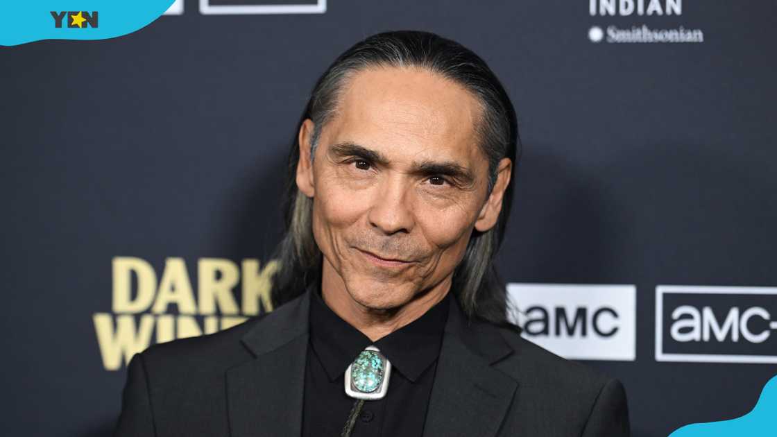 Zahn McClarnon at the AMC Dark Winds S3 Premiere. Zahn McClarnon at the AMC Dark Winds S3 Premiere.