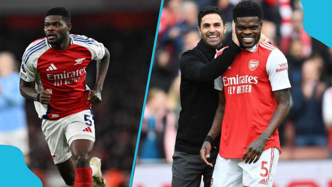 Thomas Partey helps Arsenal beat Manchester City. Thomas Partey helps Arsenal beat Manchester City.