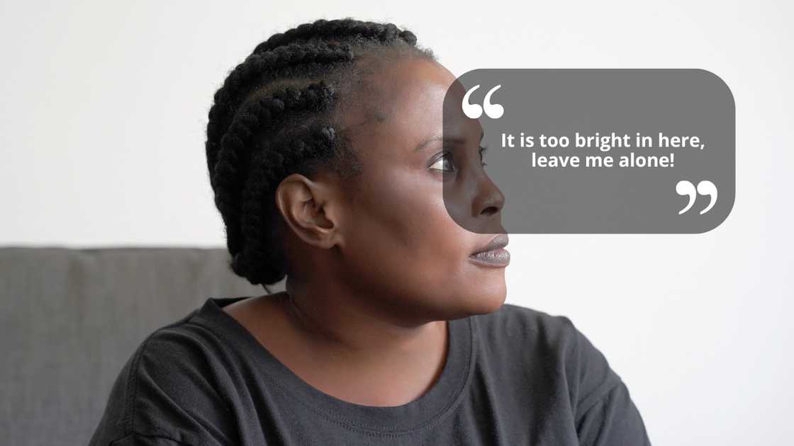 A furious woman A furious woman