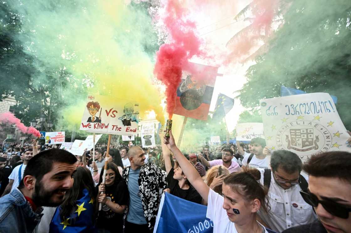 Georgia applied for EU membership together with Ukraine and Moldova, days after Russia on February 24 invaded Ukraine Georgia applied for EU membership together with Ukraine and Moldova, days after Russia on February 24 invaded Ukraine