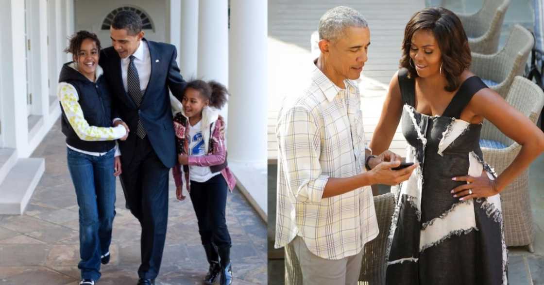 Barack Obama Thanks Wife Michelle for Making Him a Dad of 2 Great Girls Barack Obama Thanks Wife Michelle for Making Him a Dad of 2 Great Girls