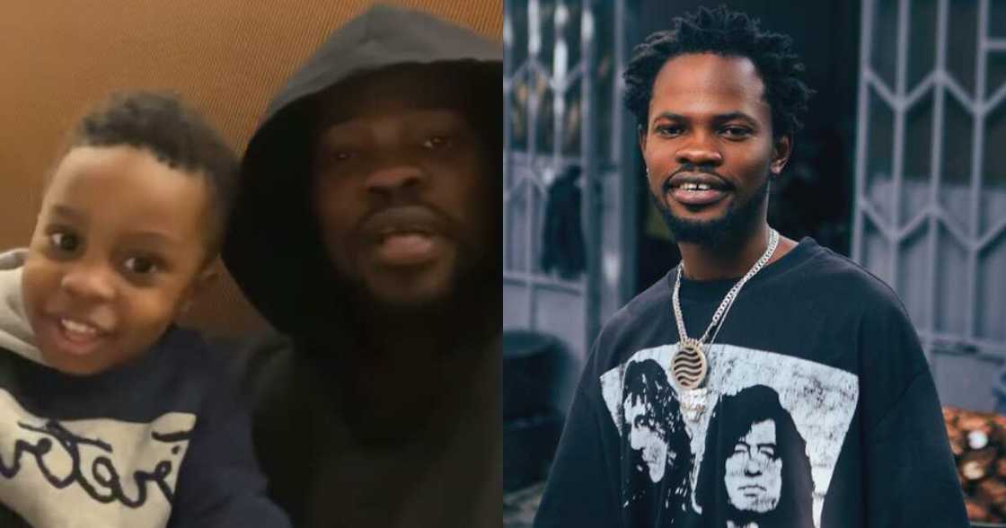 Fameye and his son Fameye and his son