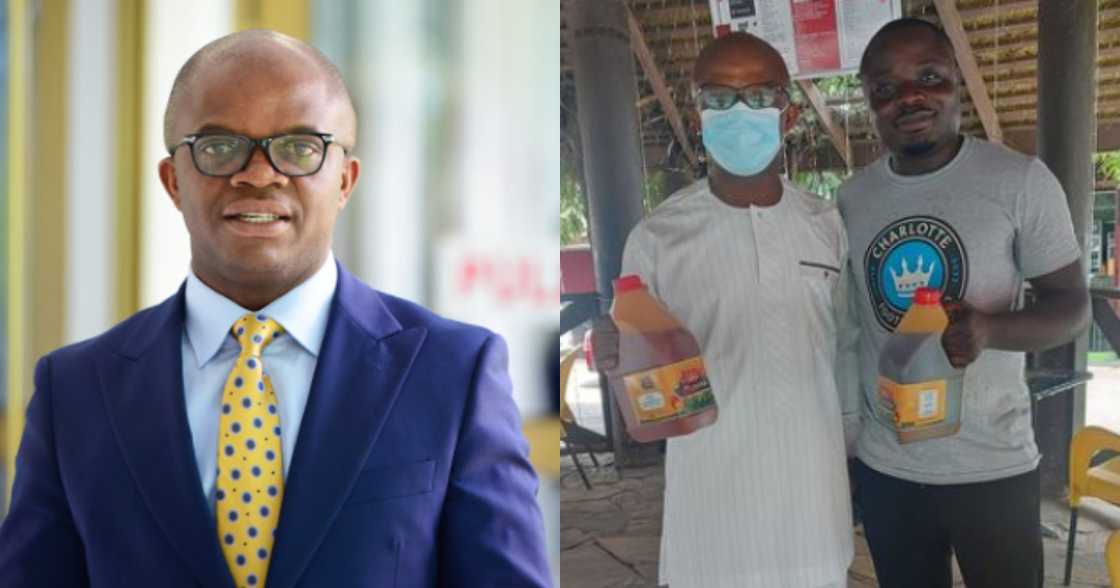 Stephen Amoah: Meet the Ghanaian MP who sells palm oil as a side hustle Stephen Amoah: Meet the Ghanaian MP who sells palm oil as a side hustle
