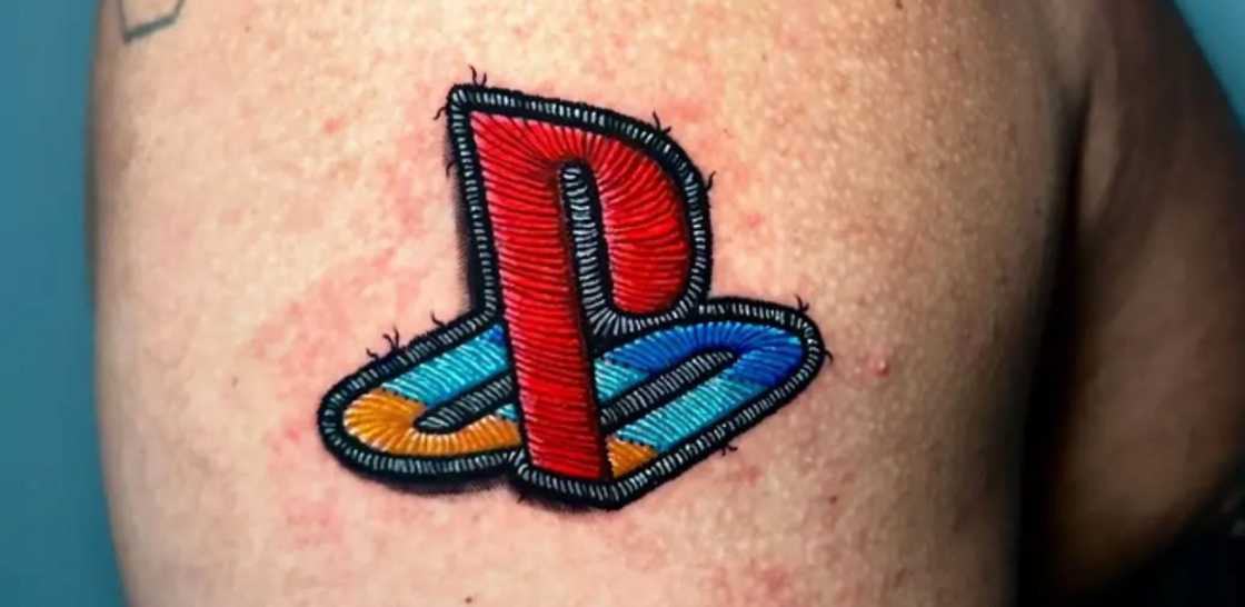 PlayStation logo tattoo PlayStation logo tattoo