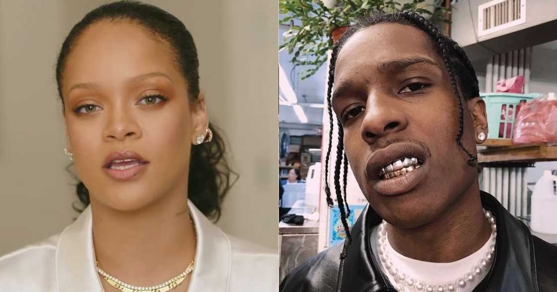 Rihanna and ASAP Rocky Spotted at Dinner Date in New York City Rihanna and ASAP Rocky Spotted at Dinner Date in New York City