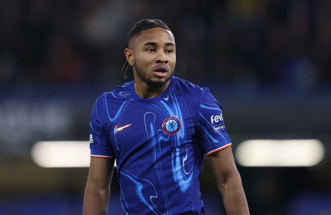 Christopher Nkunku of Chelsea looks on during the UEFA Conference League 2024/25 League Phase MD6 match Christopher Nkunku of Chelsea looks on during the UEFA Conference League 2024/25 League Phase MD6 match