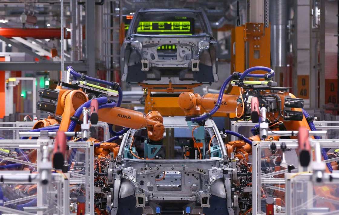 Output in Germany, Europe's largest economy, will decline by 0.1 percent this year, five think tanks said, after it shrank by 0.3 percent in 2023 Output in Germany, Europe's largest economy, will decline by 0.1 percent this year, five think tanks said, after it shrank by 0.3 percent in 2023