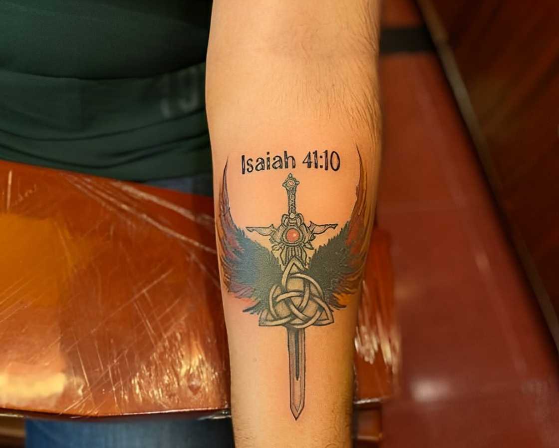 Isaiah 45:10 Bible verse tattoo Isaiah 45:10 Bible verse tattoo
