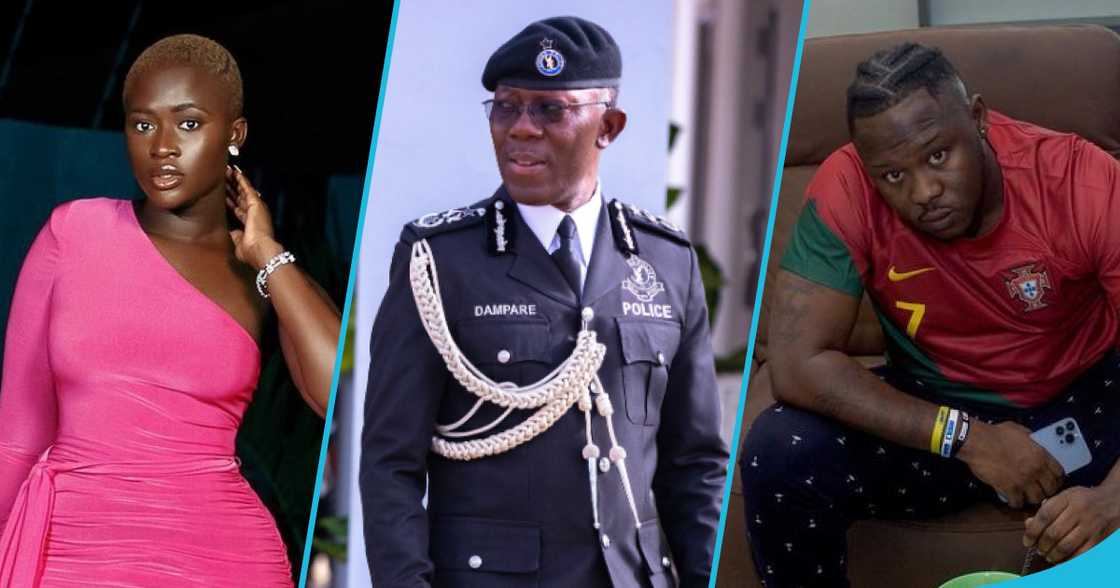 Fella Makafui, IGP Dampare and Medikal in photos Fella Makafui, IGP Dampare and Medikal in photos
