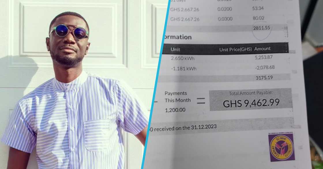 Ameyaw Debrah shares his electricity bill