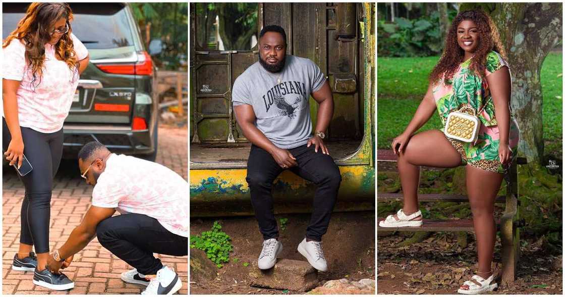 Frank Badu Ntiamoah: 5 Times Tracey Boakye's Husband Wore Designer Tee Shirts And Expensive Sneakers