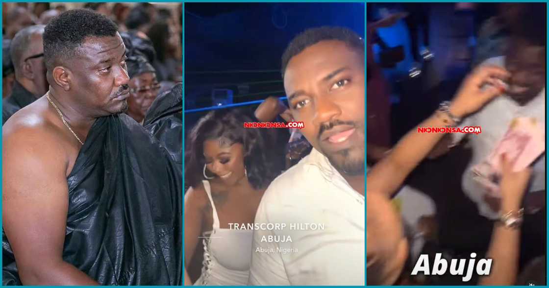 Dumelo in nightclub with Salma