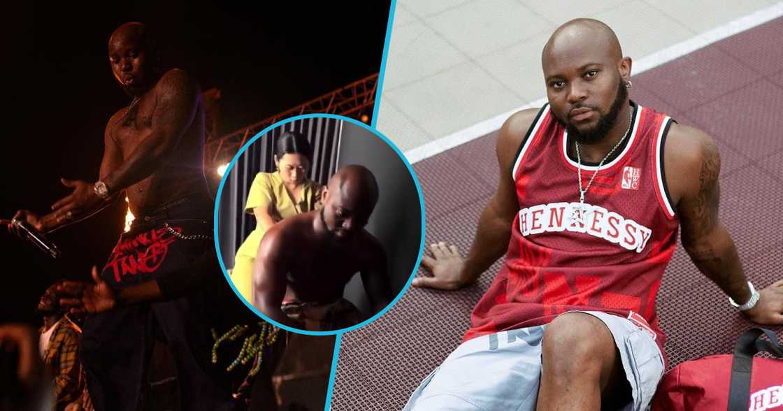 King Promise gets massage in Bali King Promise gets massage in Bali