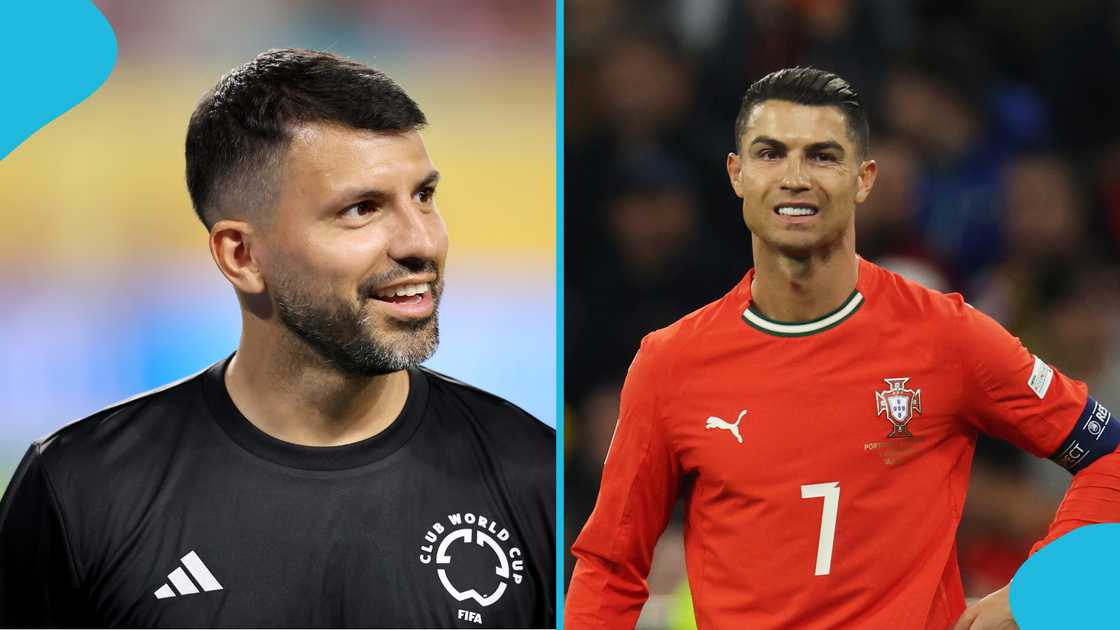 Sergio Aguero Trolls Cristiano Ronaldo in Viral Club World Cup Clip Sergio Aguero Trolls Cristiano Ronaldo in Viral Club World Cup Clip