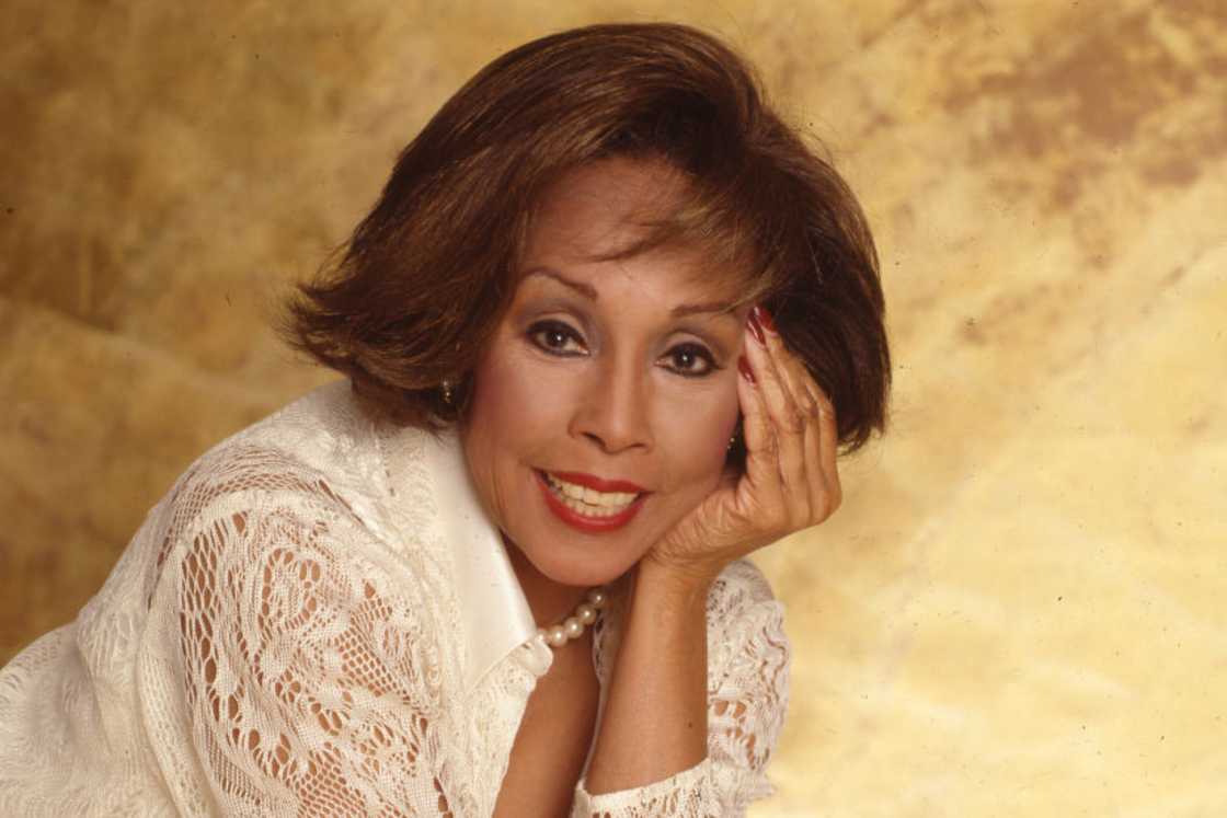 Diahann Carroll in a white top Diahann Carroll in a white top