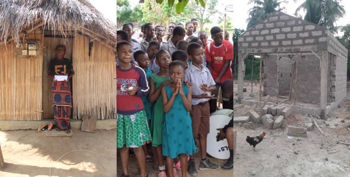 Prosper Datsomor's mother and schoolmates Prosper Datsomor's mother and schoolmates