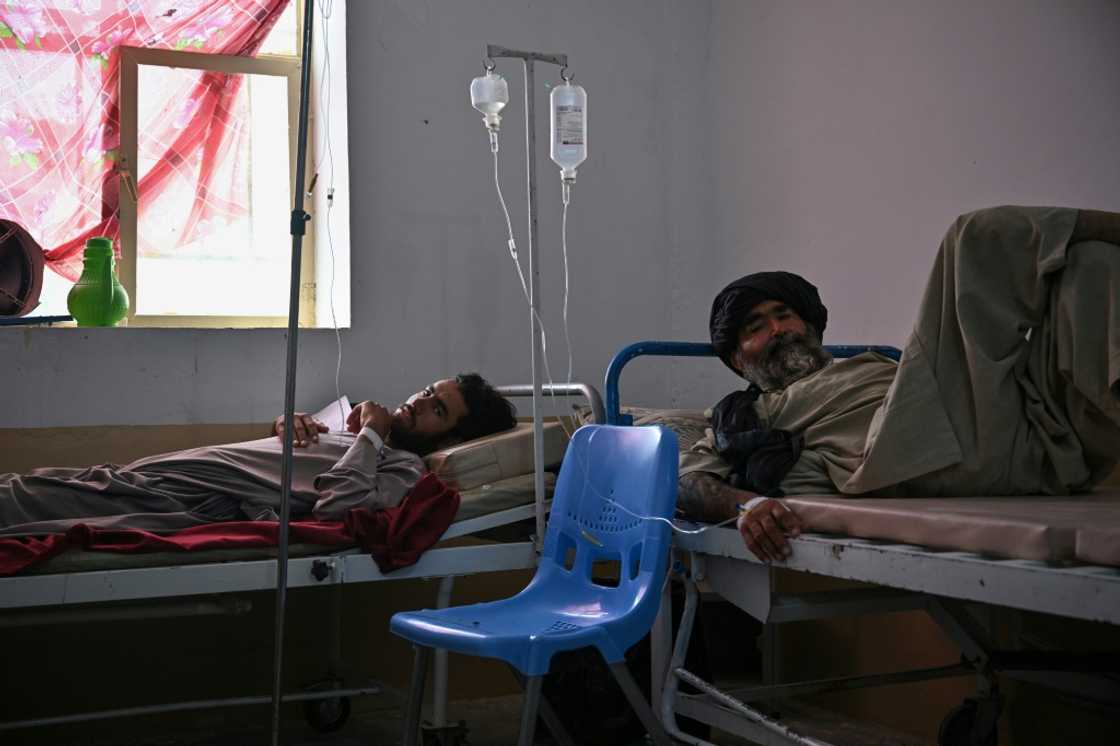 An outbreak of cholera filled the Musa Qala District Hospital in Helmand province with listless patients An outbreak of cholera filled the Musa Qala District Hospital in Helmand province with listless patients