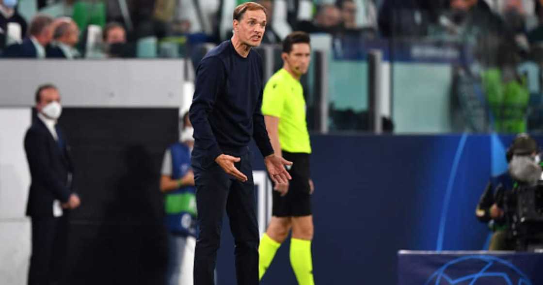 Thomas Tuchel, Manager of Chelsea gives his players instructions during the UEFA Champions League group H match between Juventus and Chelsea FC at the Juventus Stadium on September 29, 2021 in Turin, Italy. (Photo by Valerio Pennicino/Getty Images) Thomas Tuchel, Manager of Chelsea gives his players instructions during the UEFA Champions League group H match between Juventus and Chelsea FC at the Juventus Stadium on September 29, 2021 in Turin, Italy. (Photo by Valerio Pennicino/Getty Images)