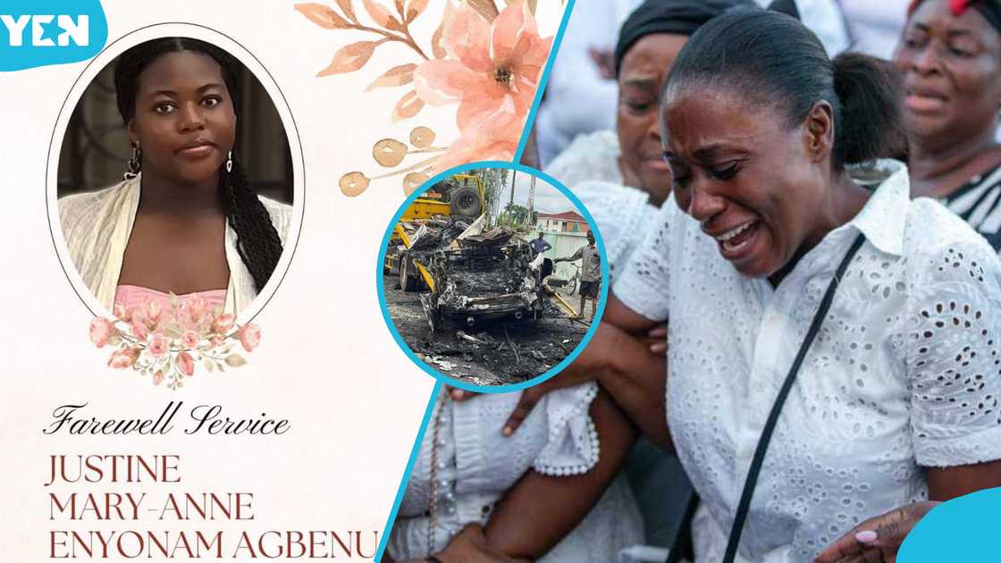 East Legon accident victim Justine Agbenu will be buried on October 23, 2024, after a private memorial service. East Legon accident victim Justine Agbenu will be buried on October 23, 2024, after a private memorial service.