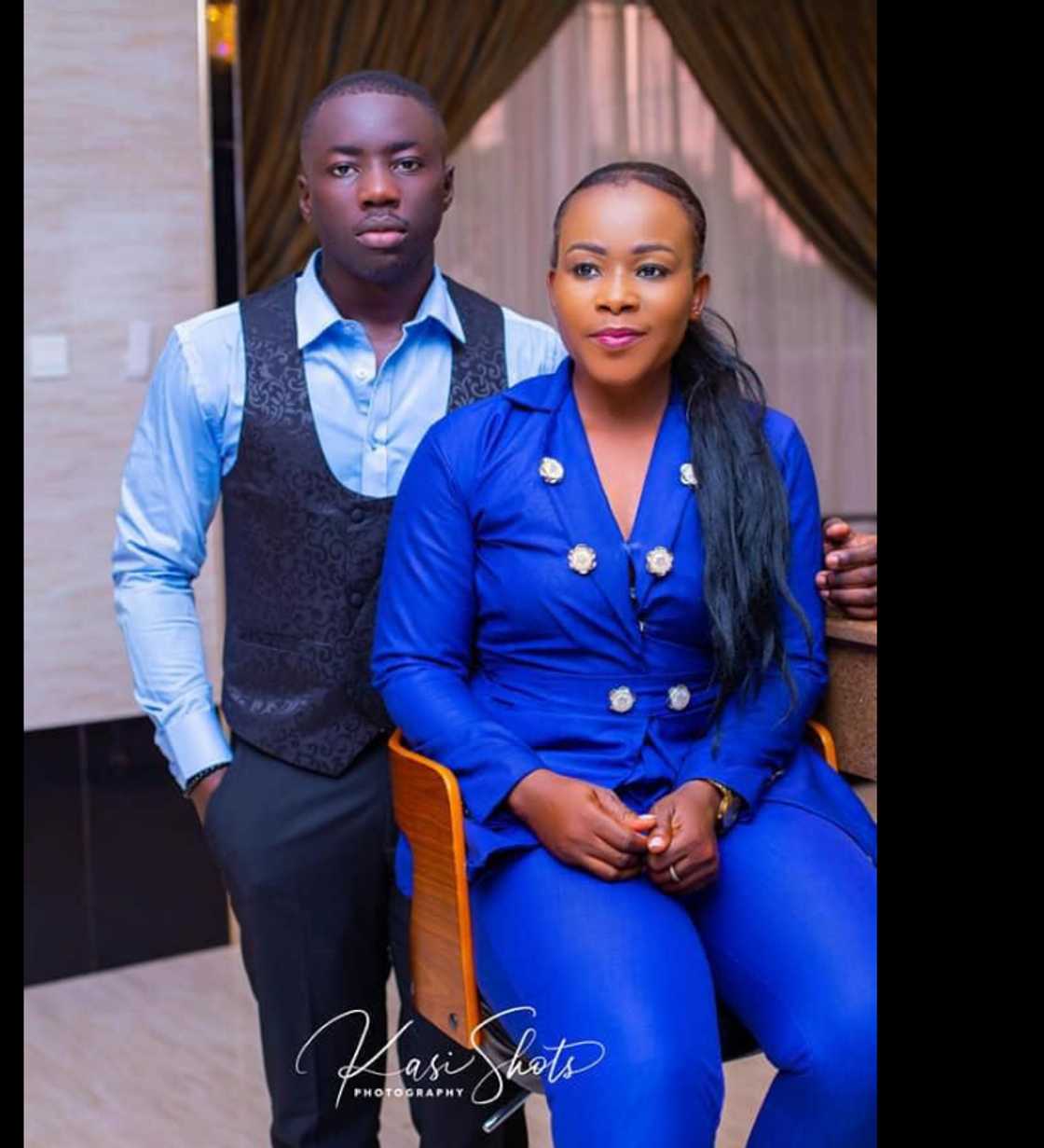 Pre-wedding photo of Chef Failatu Abdul Razak and her hubby.