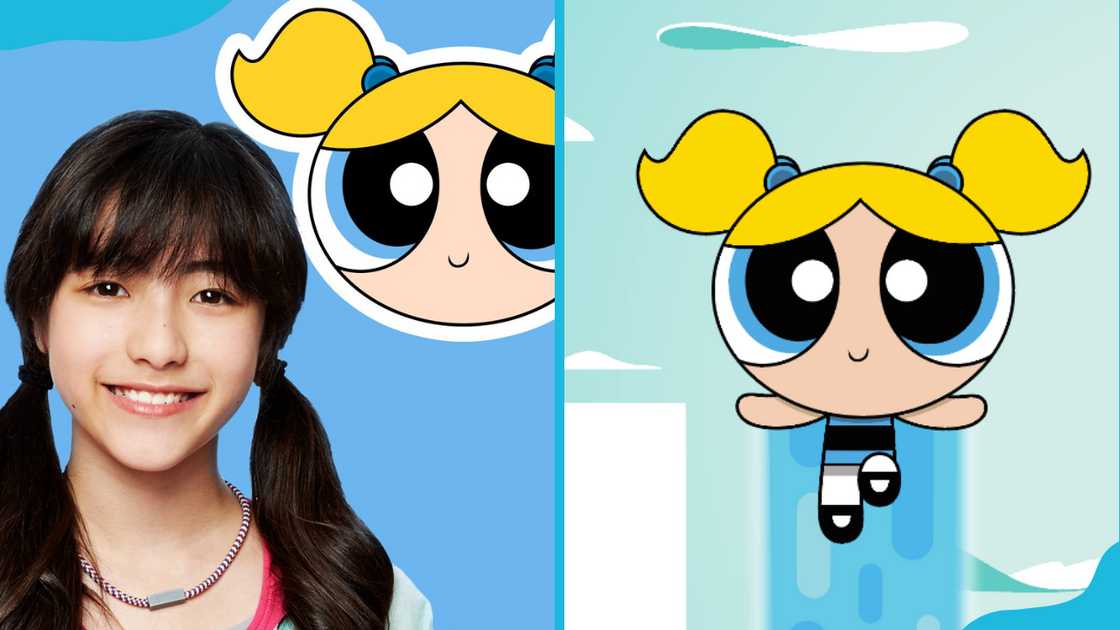 Actress Kristen Li as the voice of Bubbles.