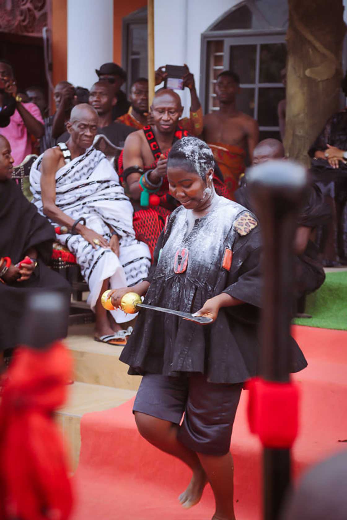 Photo of Etwereso Mabaawa Hemaa at her enstoolment ceremony. Photo of Etwereso Mabaawa Hemaa at her enstoolment ceremony.