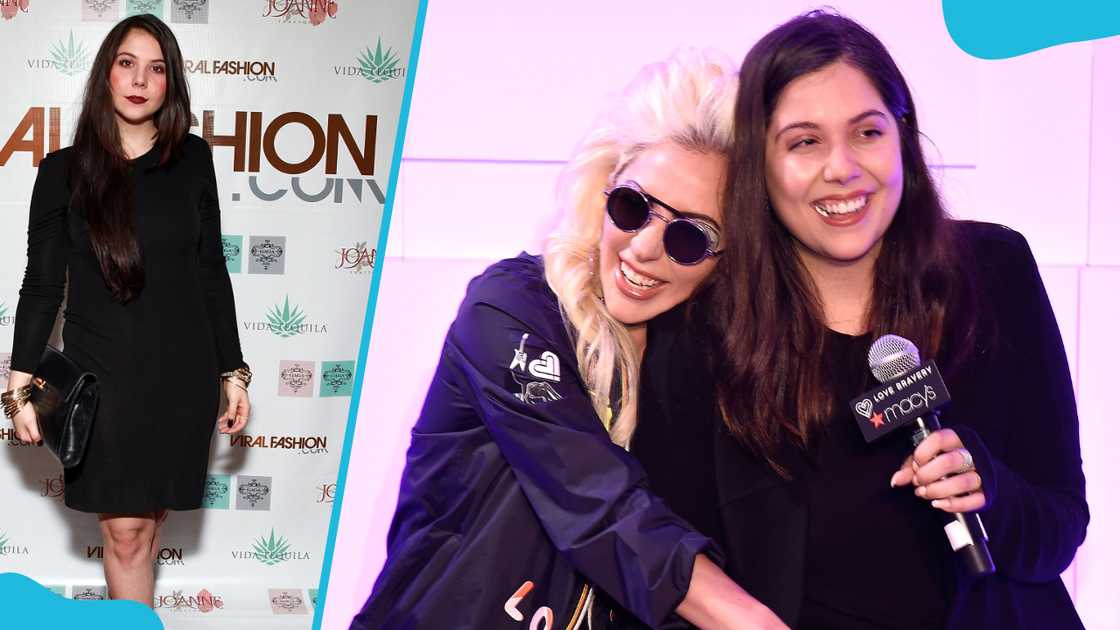 Natali Germanotta at the Viral Fashion launch party and Lady Gaga and Natali Germanotta speak to customers