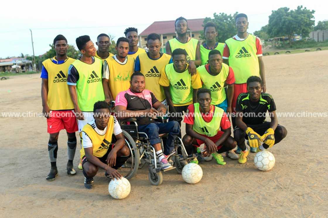 Story of Coach Sympathy who lost his legs at age 9 until Nana Ama McBrown ‘saved’ him (Photos, Video)