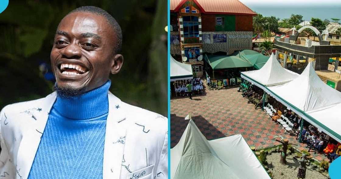 Kwadwo Nkansah, Lil Win, children, spreads love, Adom-Kyei Dua. Kwadwo Nkansah, Lil Win, children, spreads love, Adom-Kyei Dua.